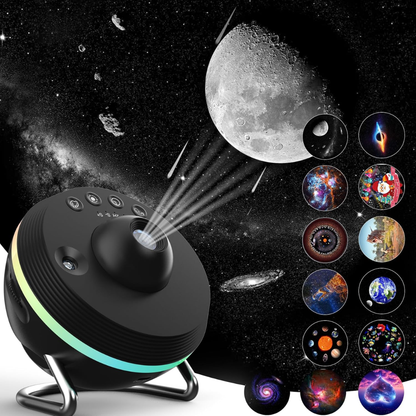 Nachtlamp met Galaxyprojector
